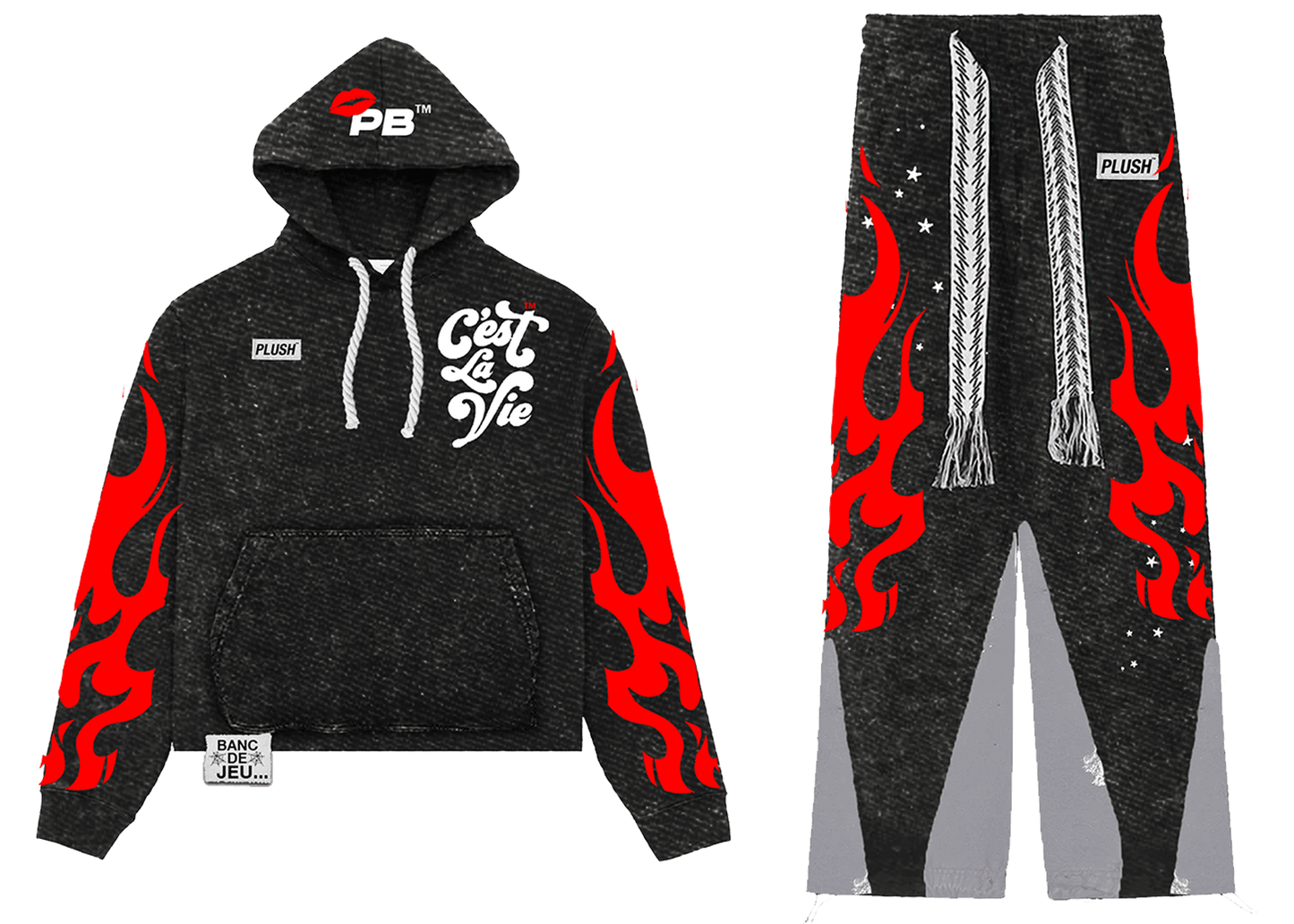 Peluche Sweatsuit Red - Playbenchi