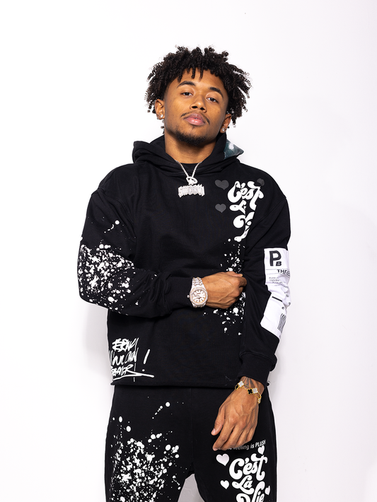 C'est La Vie Sweatsuit Black