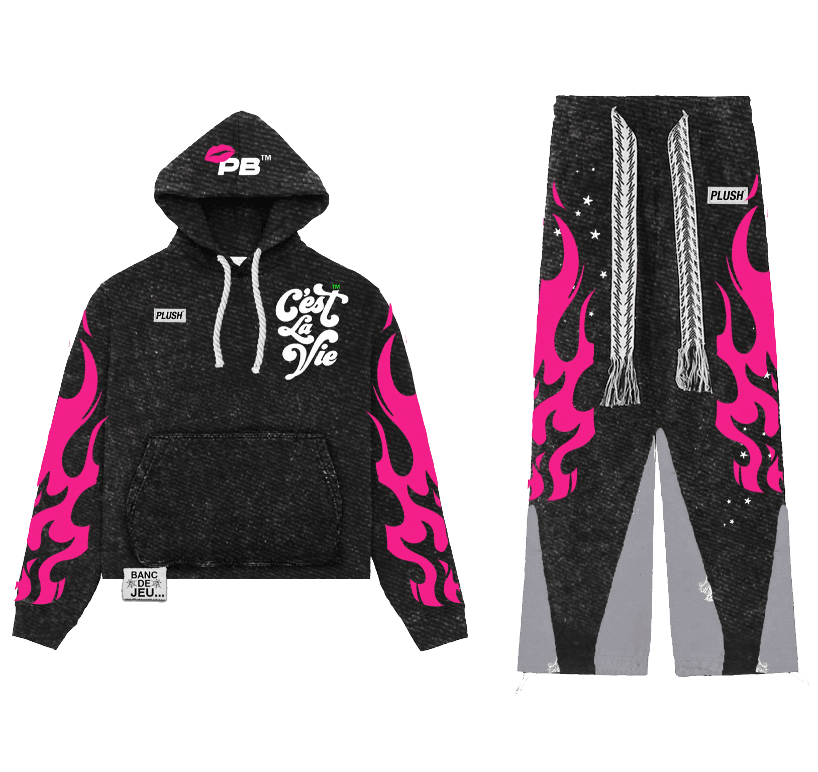 Peluche Sweatsuit Pink - Playbenchi